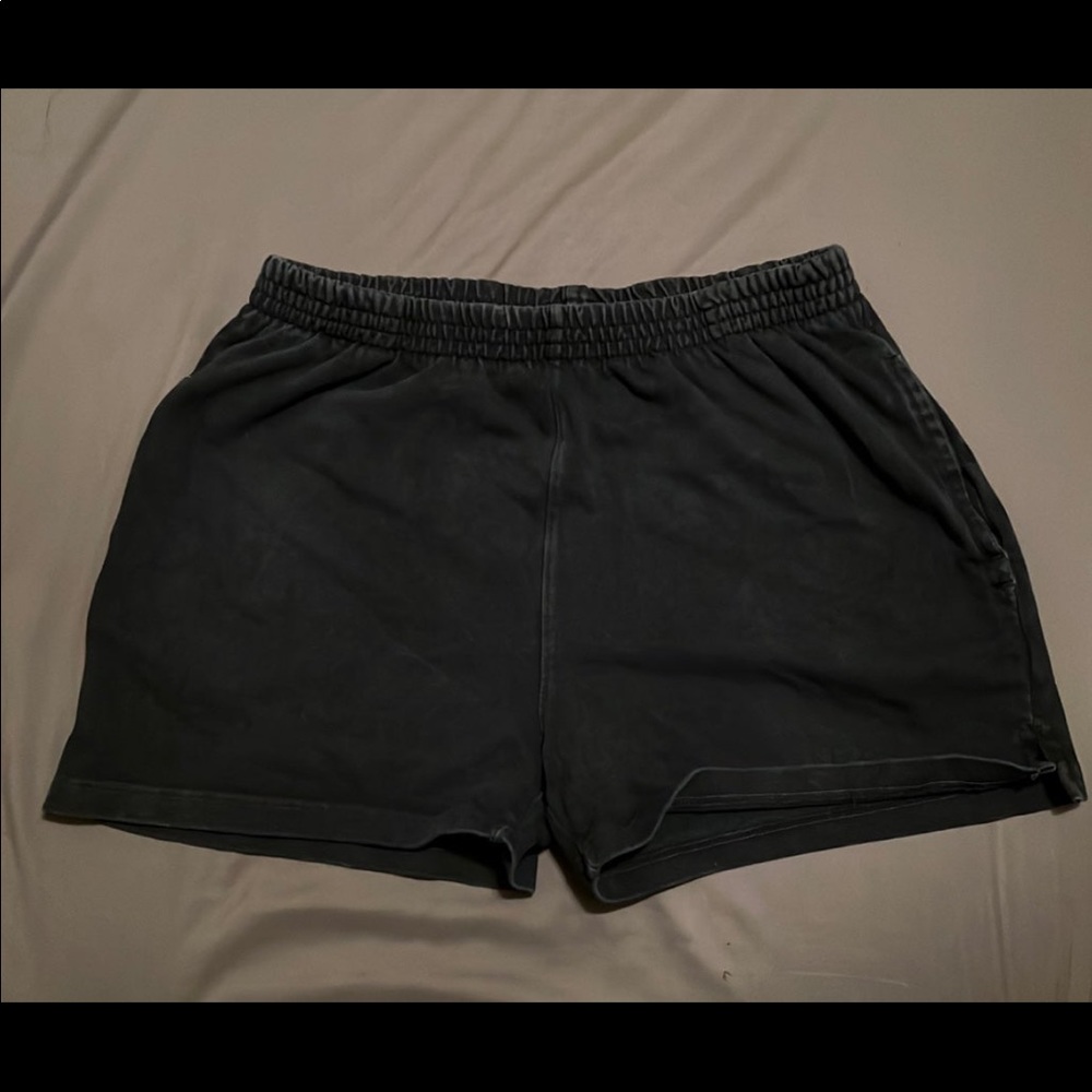 Black track shorts